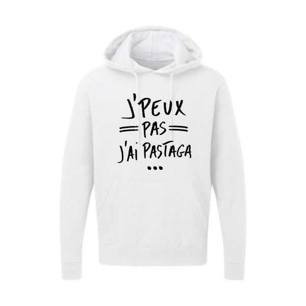 J'peux pas j'ai pastaga Noir |Sweat capuche imprimé homme