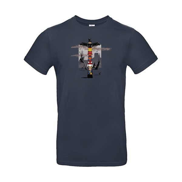 T-shirt humour original Totem T Shirt couleur Navy
