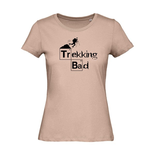 T shirt humour bio femme   femme bio|Trekking bad Noir 