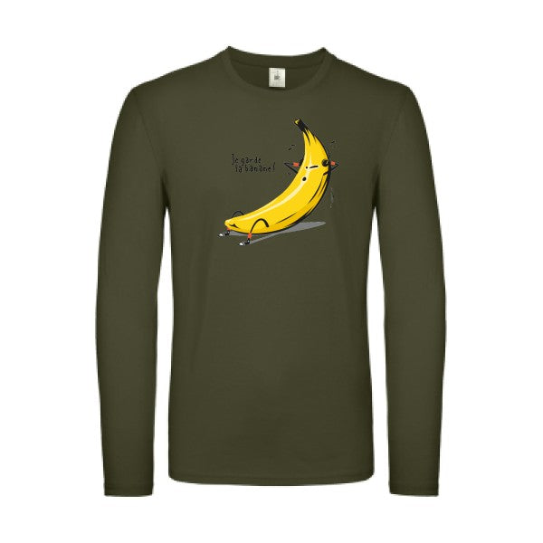 Je garde la banane ! B&C - E150 LSL T-shirt manches longues léger