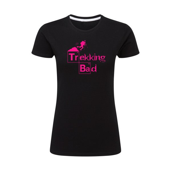 Trekking bad | Rose Fluo |T shirt original femme|SG