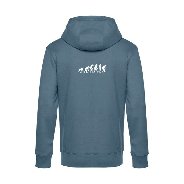 Rock-Evolution sweat shirt original nordic blue flex Blanc impression Dos