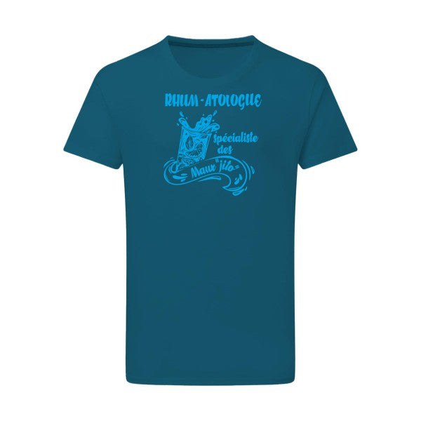 Rhum-atologue - Flex bleu clair Tshirt original Petrol  2XL