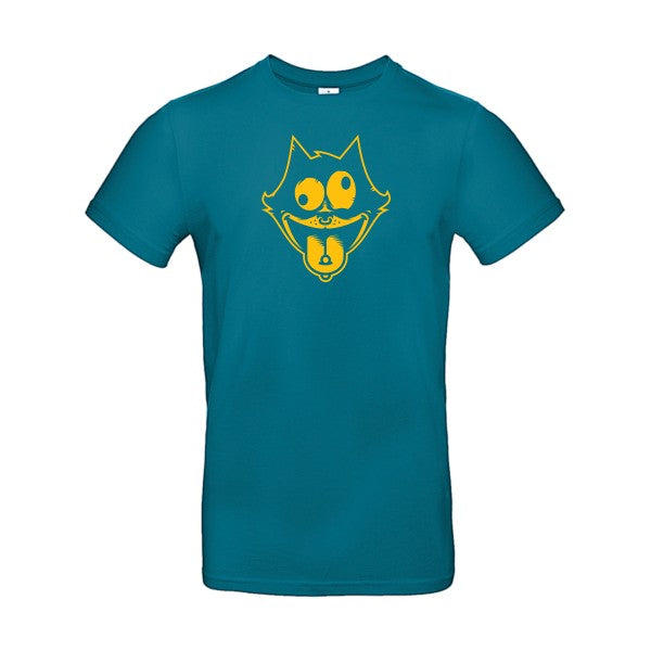 Freak the cat !Flex jaune or - E190 T-shirt|Diva Blue||2XL