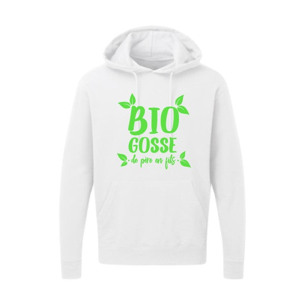 BIO GOSSE  Vert fluo SG - Hooded Sweatshirt Sweat capuche