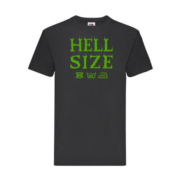 T-shirt|HELL SIZE ! |Vert pomme|Fruit of the loom 205  G