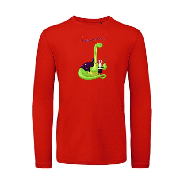 Diplodocus Pocus | T-shirt original LSL Fire Red 2XL