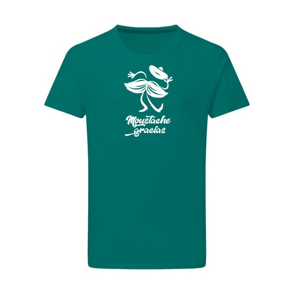 Presqu'spagnol - Flex Blanc Tshirt original Emerald Green  2XL