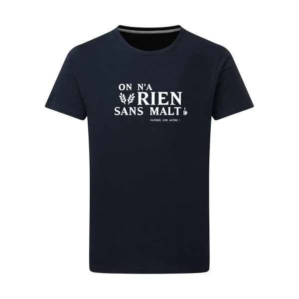 On n'a rien sans malt - Flex Blanc Tshirt original Navy  5XL