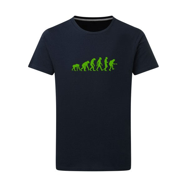 Rock Evolution vert pomme -Flex vert pomme sur T-shirt SG  Navy  5XL