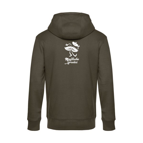Presqu-spagnol sweat shirt original Khaki flex Blanc impression Dos