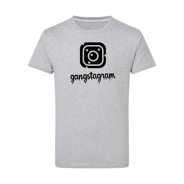 GANGSTAGRAM - Flex noir Tshirt original Light Oxford  5XL