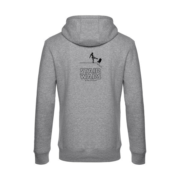 STAIR-WARS sweat shirt original Heather Grey flex Noir impression Dos