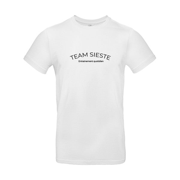 team-sieste-t-shirt  White Flex Noir