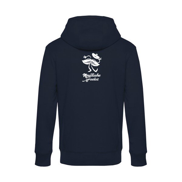 Presqu-spagnol sweat shirt original Navy Blue flex Blanc impression Dos