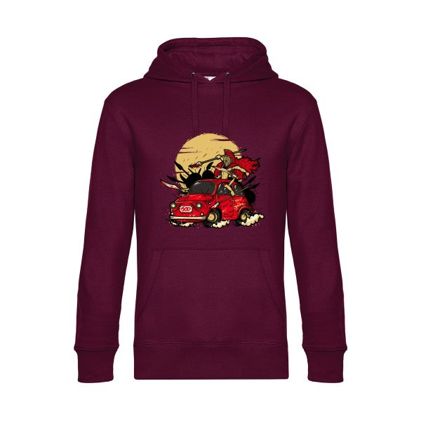 500- Sweat à capuche original Burgundy - RueDuTeeshirt