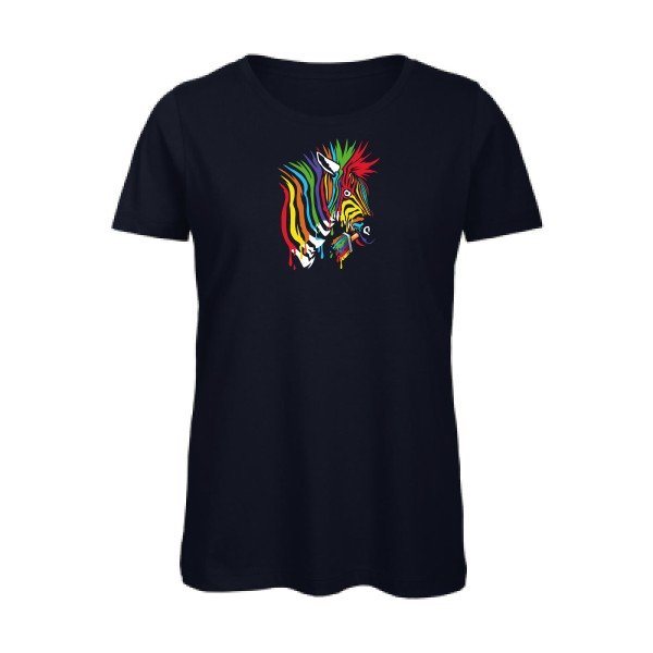 Anticonformiste- - t-shirt original femme Navy