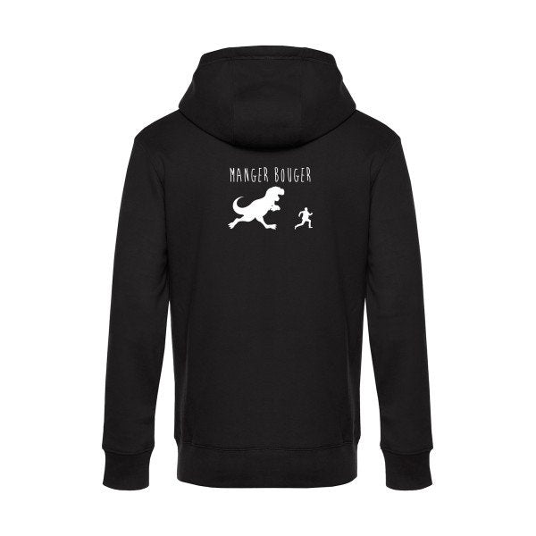 MANGER-BOUGER sweat shirt original Black flex Blanc impression Dos