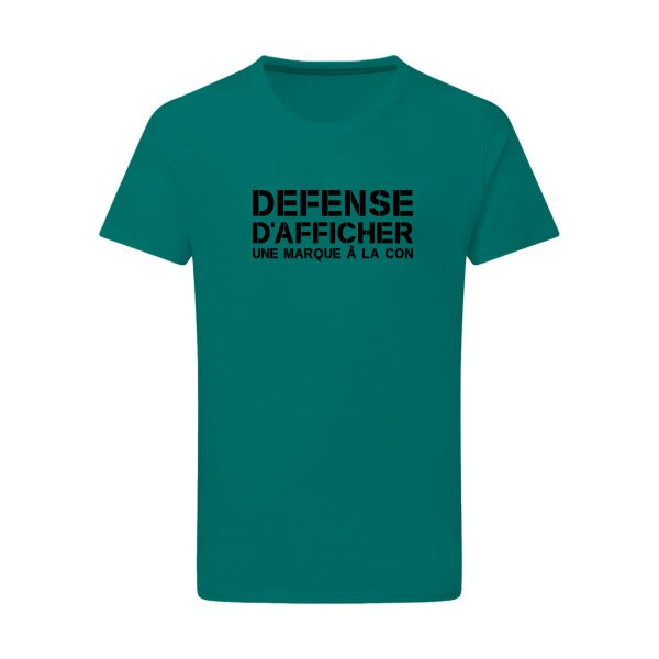 Marque à la Con noir -Flex noir sur T-shirt SG  Emerald Green  2XL