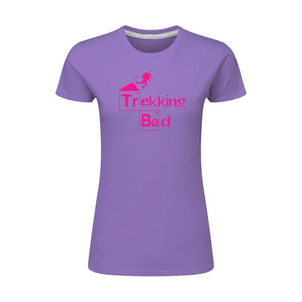 Trekking bad | Rose Fluo |T shirt original femme|SG