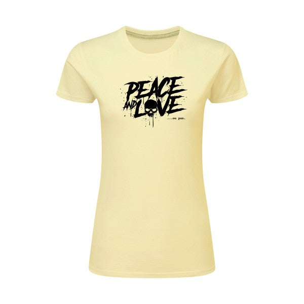 Peace or no peace  |Noir |T shirt original femme|SG