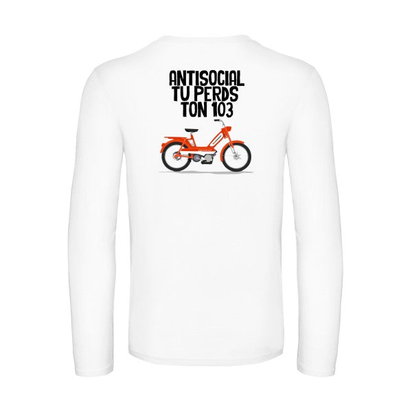 antisocial-t-shirt-manches-longues-original-humour -White
