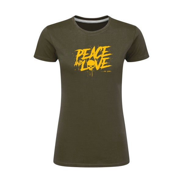 Peace or no peace  |jaune Or |T shirt original femme|SG