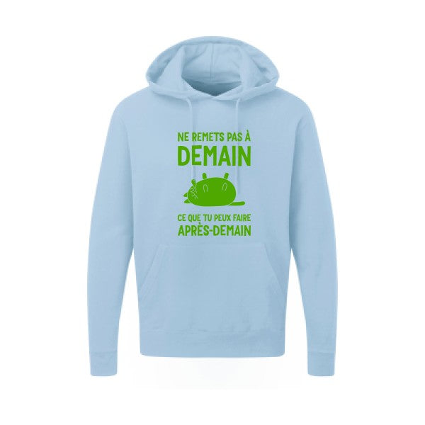 Ne remets pas à demain Vert pomme SG - Hooded Sweatshirt Sweat capuche