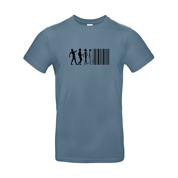 code barreFlex noir - E190 T-shirt|Stone Blue||2XL