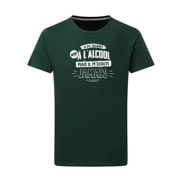 Non à l'alcool  - Flex Blanc Tshirt original Bottle Green  2XL