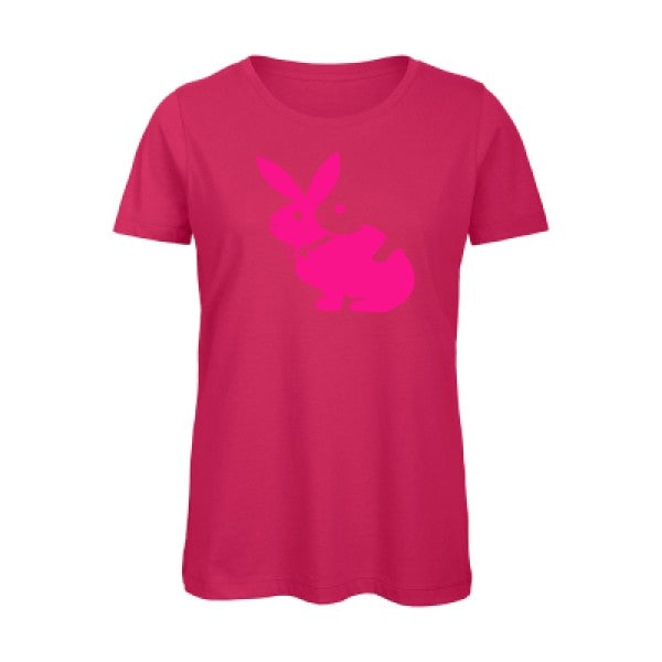 T shirt humour bio femme   femme bio|hot  Rose Fluo 