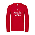 je ne suis pas bricoleur - t shirt- manches- longues- original- humour- Red impression Face
