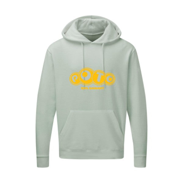 Poto jaune Or |Sweat capuche imprimé homme