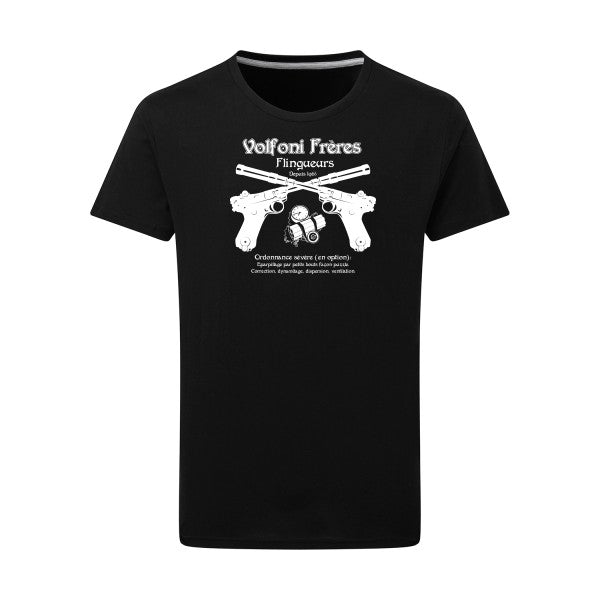 Volfoni Frère -Flex noir sur T-shirt SG  Dark Black  4XL