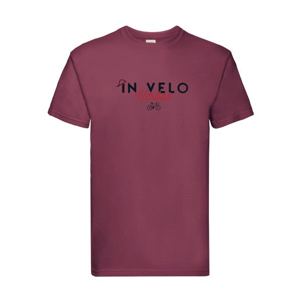 In Velo Veritas Fruit of the loom 205 g/m² T-shirt/ bordeaux