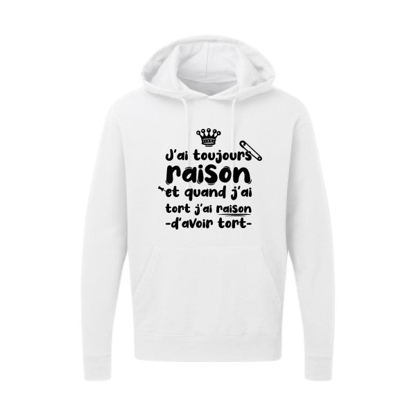 J'ai toujours raison Noir SG - Hooded Sweatshirt Sweat capuche