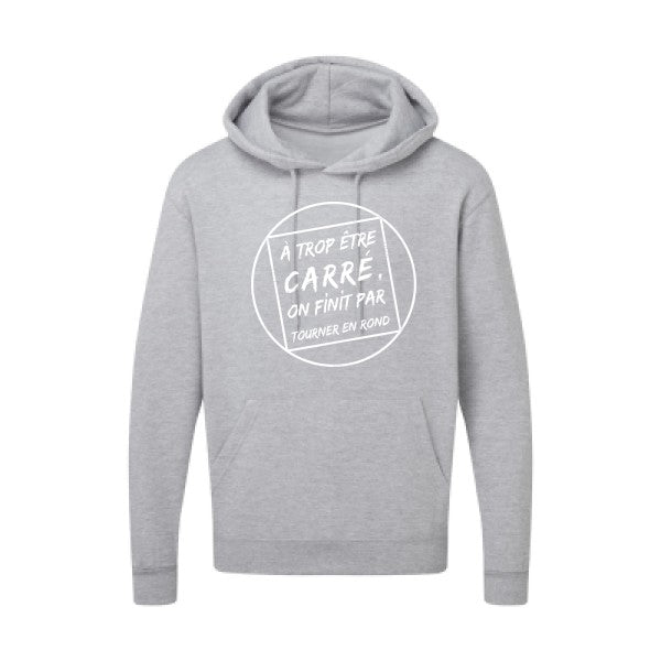 Cercle vicieux |Sweat  capuche humoristique Blanc 