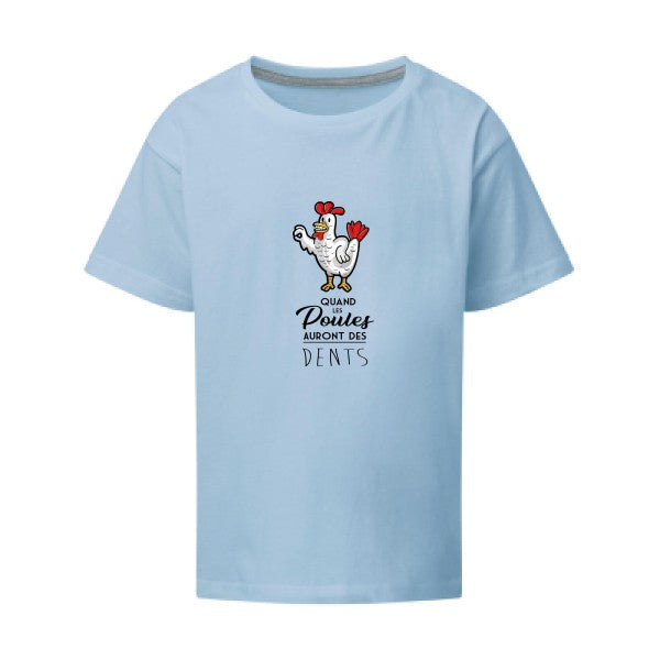 quand les poules auront des dents SG - Kids T-shirt enfant Sky Taille 152 (11-12/2XL)