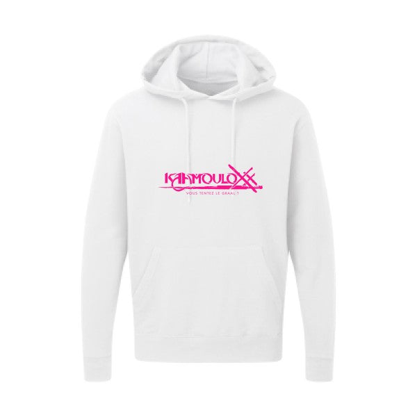 KAAMOULOXX |Sweat capuche imprimé|Rose Fluo