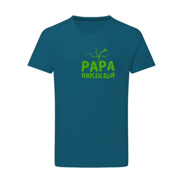 Papa bricoleur - Flex Vert pomme Tshirt original Petrol  2XL