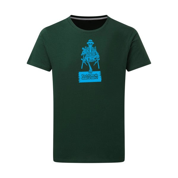 Y a-t-il une vie avant la mort ? - Flex bleu clair Tshirt original Bottle Green  2XL