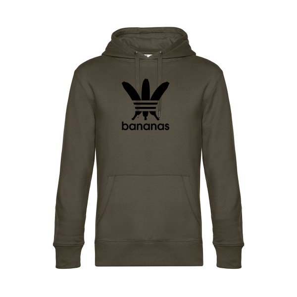 bananas sweat shirt original Khaki flex Noir impression Face