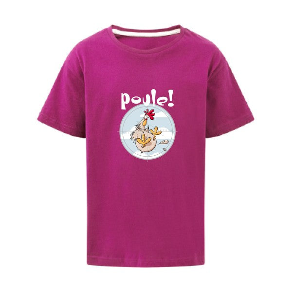 Poule ! SG - Kids T-shirt enfant Dark Pink Taille 152 (11-12/2XL)