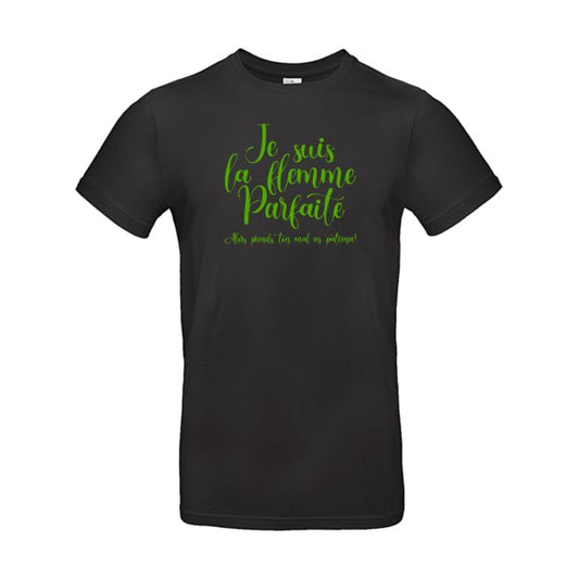 La flemme parfaite Flex Vert pomme |E190 T-shirt|Black||5XL