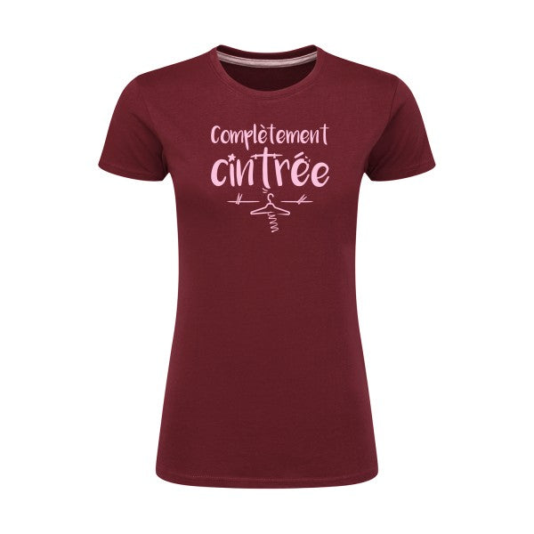 Complètement cintré  |Rose |T shirt original femme|SG