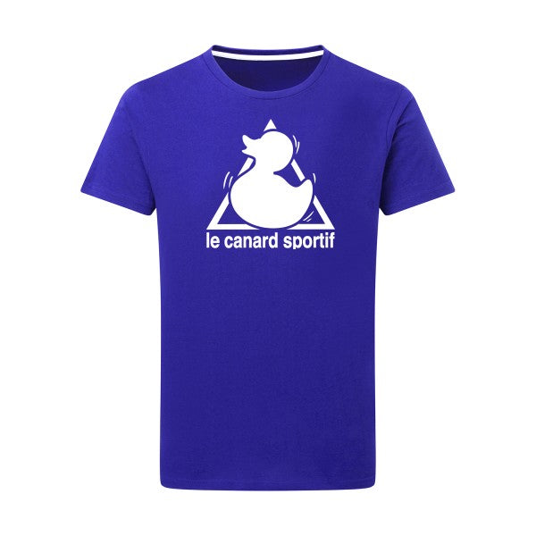 Canard Sportif Blanc -Flex Blanc sur T-shirt SG  Royal Blue  5XL