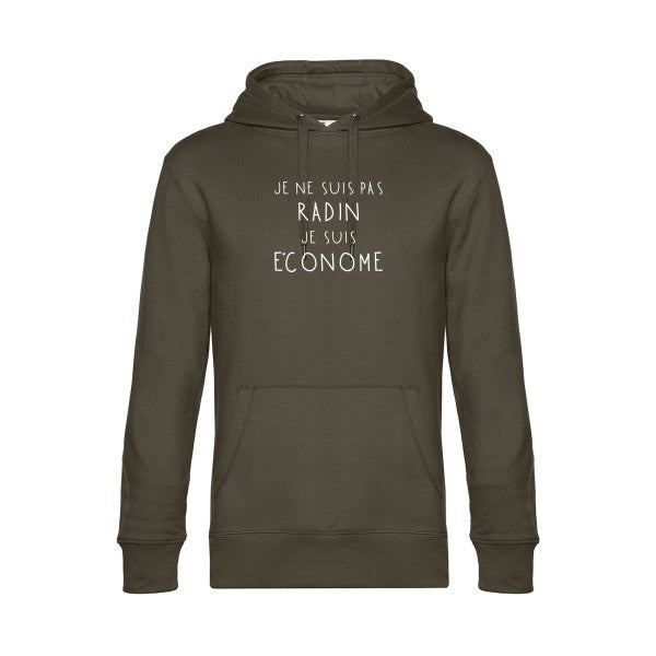 PICSOU sweat shirt original Khaki flex Blanc impression Face