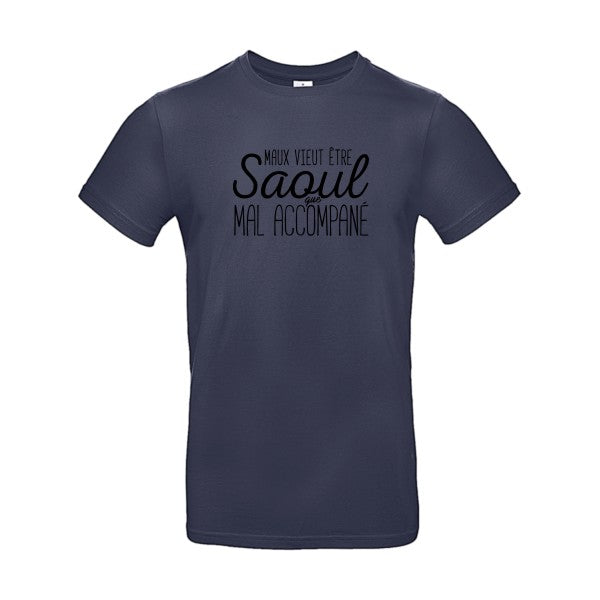 Maux vieut être SaoulFlex noir - E190 T-shirt|Navy Blue||2XL