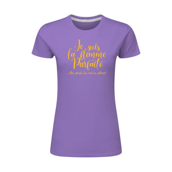 La flemme parfaite | jaune Or |T shirt original femme|SG