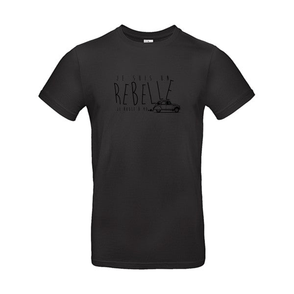 je suis un rebelle Flex noir |E190 T-shirt|Black||5XL